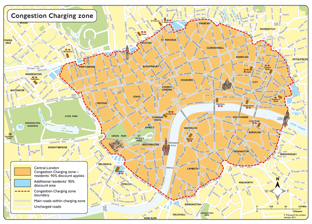 Congestion -charge -zone -map